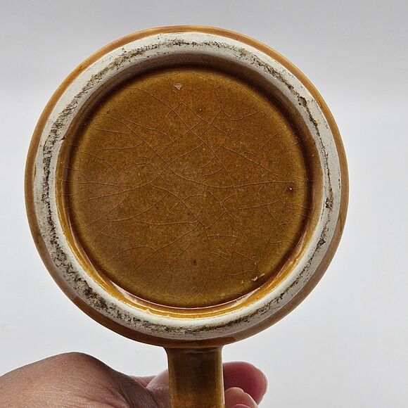 Royal Sealy Creamer Cream Pitcher Brown Yellow Amber Retro Vintage - Picture 7 of 12